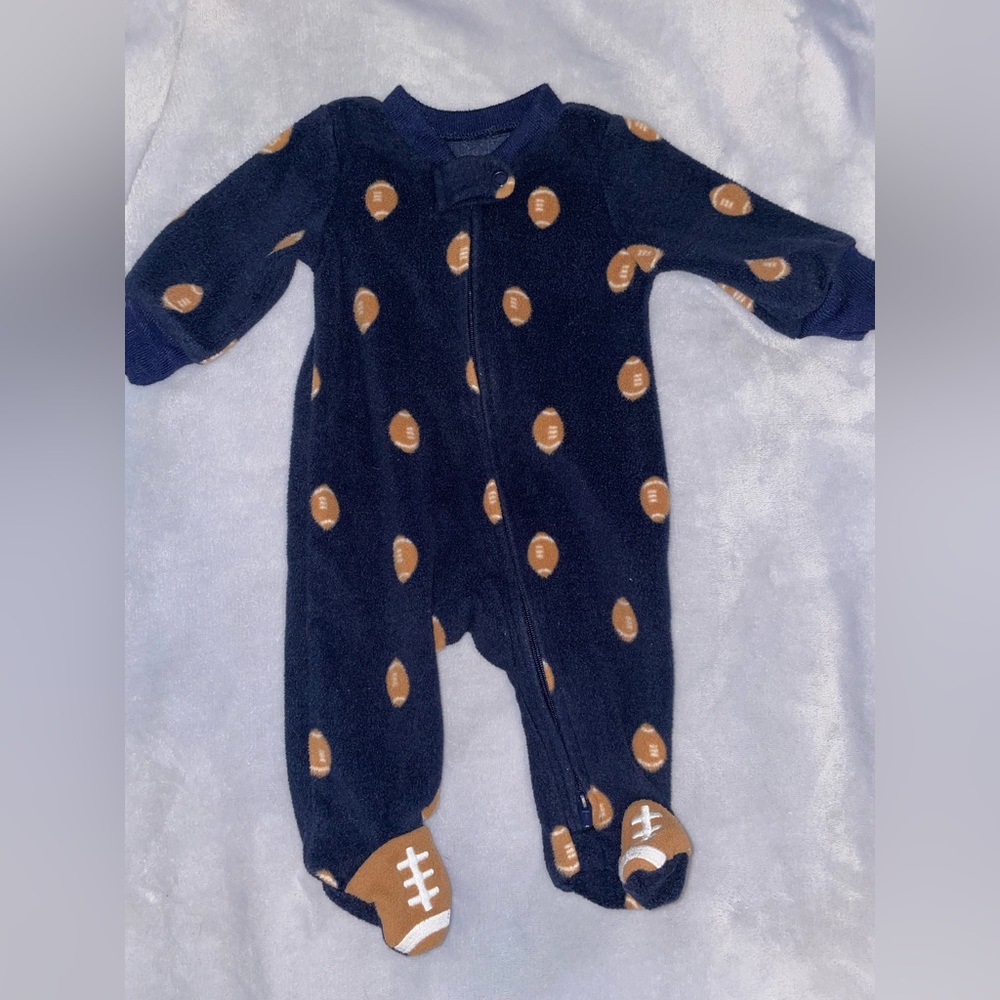 Newborn fleece onesie